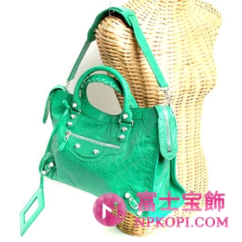バレンシアガ（BALENCIAGA）ザ・ジャイアント シティ　レディース2wayハンドバッグ　エメラルドグリーン　281770-D94JN-3725 